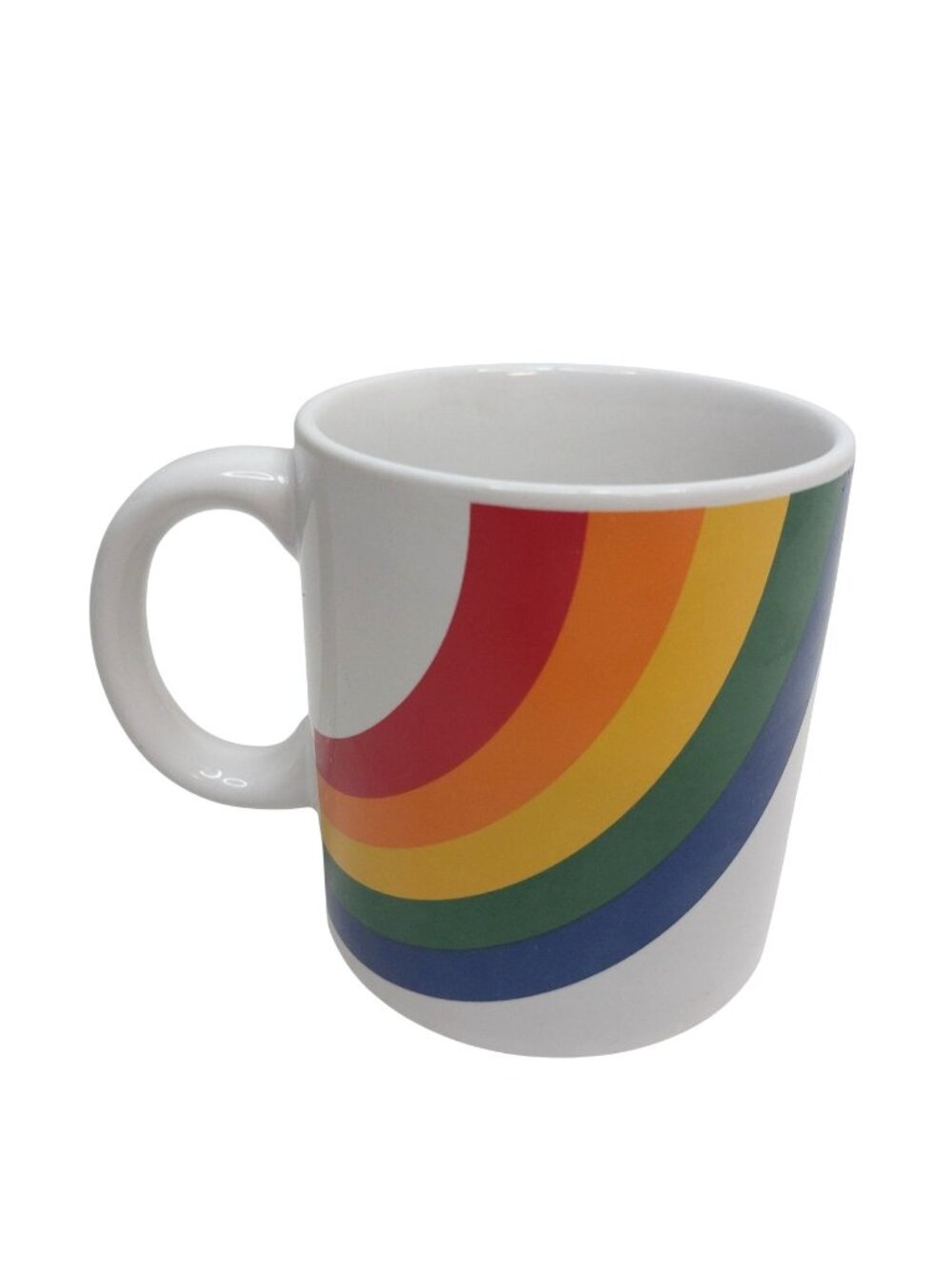 Vintage Rainbow Ceramic Coffee Mug Made In Korea Pride FTD